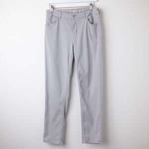 American Eagle Tomgirl Jeans Super Stretch X Womens 8 R Gray Denim Casual Pants